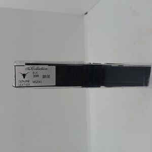 NWT MEN'S HADLEY ROMA GENUINE LEATHER WATCH BAND BLACK